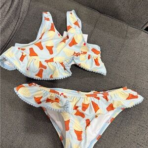 Ice Cream Print Kids Bikini